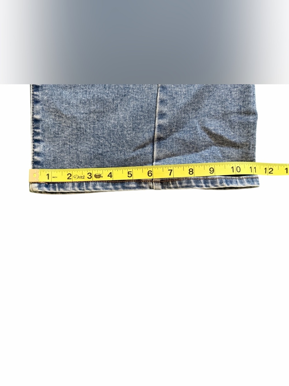NWT Hudson Los Angeles Wide Leg Jeans Size 10 Light Wash Front Seam Denim - Picture 8 of 9